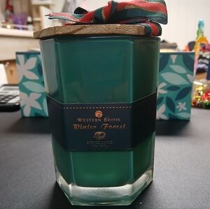 Winter Forest Green Candle
